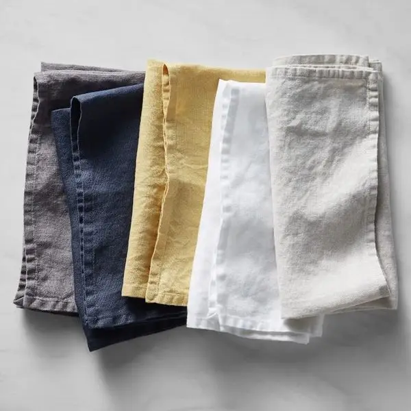 Williams Sonoma Italian Washed Linen Napkins