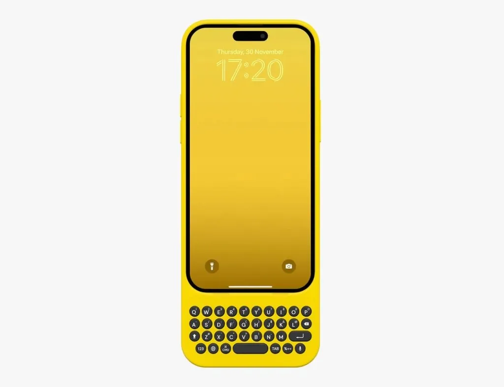 a yellow cell phone