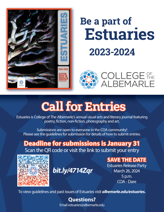 Submissions open for Estuaries: A Visual Arts and Literary Review