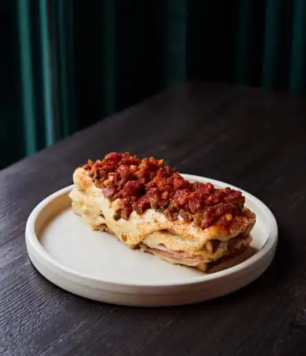 The dairy beef tartare and croque monsieur, at Sune, London E2.