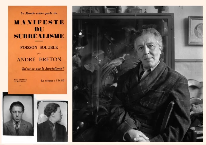 Montage of André Breton photographs