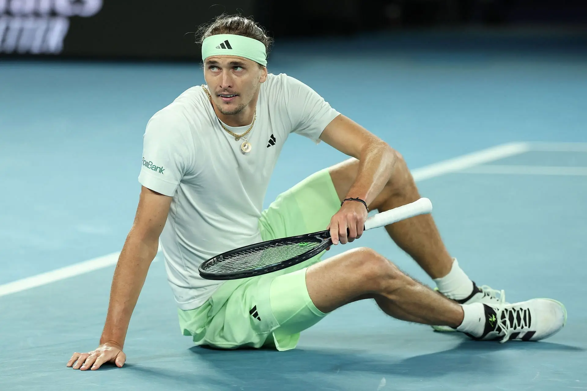 Zverev pictured at the 2024 Australian Open