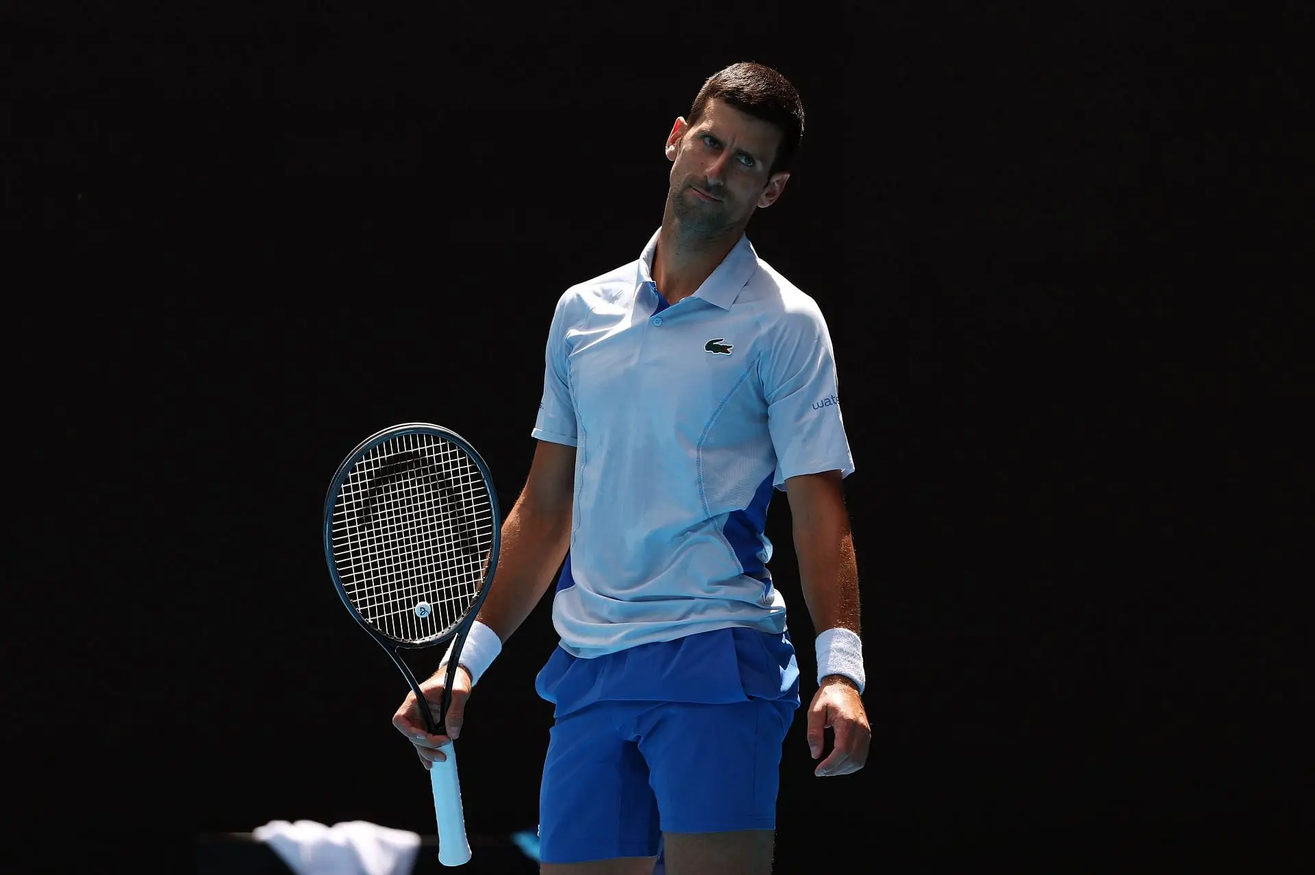 Djokovic in action at the 2024 Australian Open