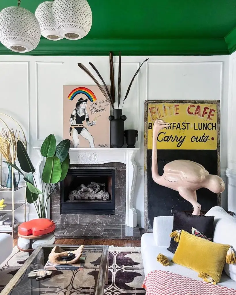 kitschy eclectic home deocr