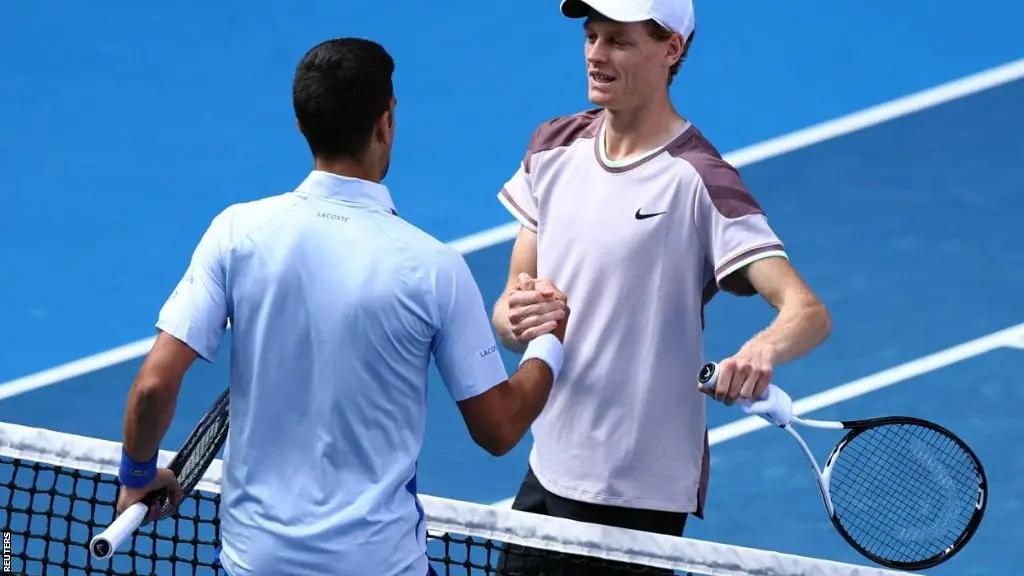 Novak Djokovic and Jannik Sinner