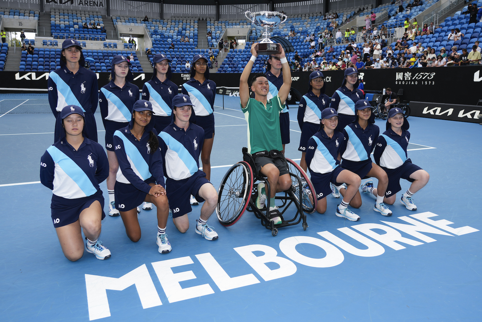 Wheelchair tennis champion