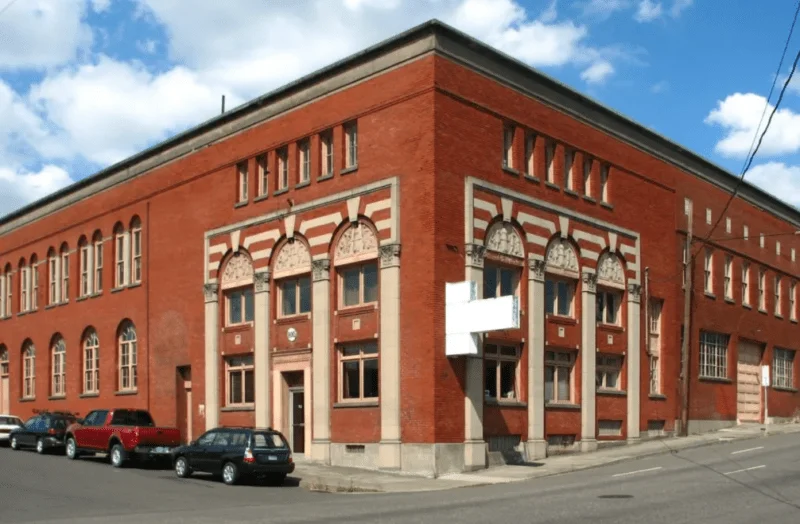 The historic Yale Union Building in Southeast Portland, seen here in an exterior phoograph, is the home of the Native Arts and Cultures Foundation.