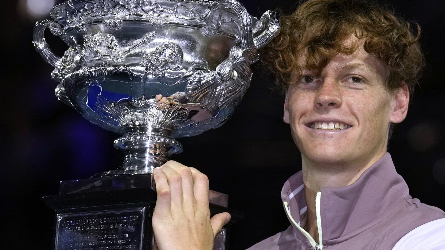 Sinner rallies from 2 sets down to win the Australian Open final from Medvedev, clinches 1st major