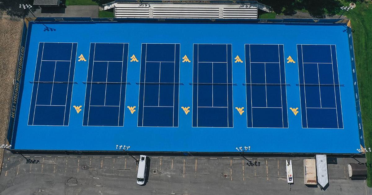 WVU Tennis Courts Front