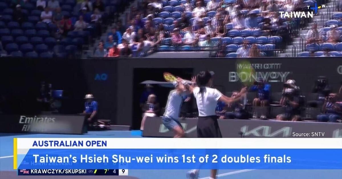 Taiwan Tennis Star Hsieh Su-wei and Partner Win Mixed Doubles at Australia Open