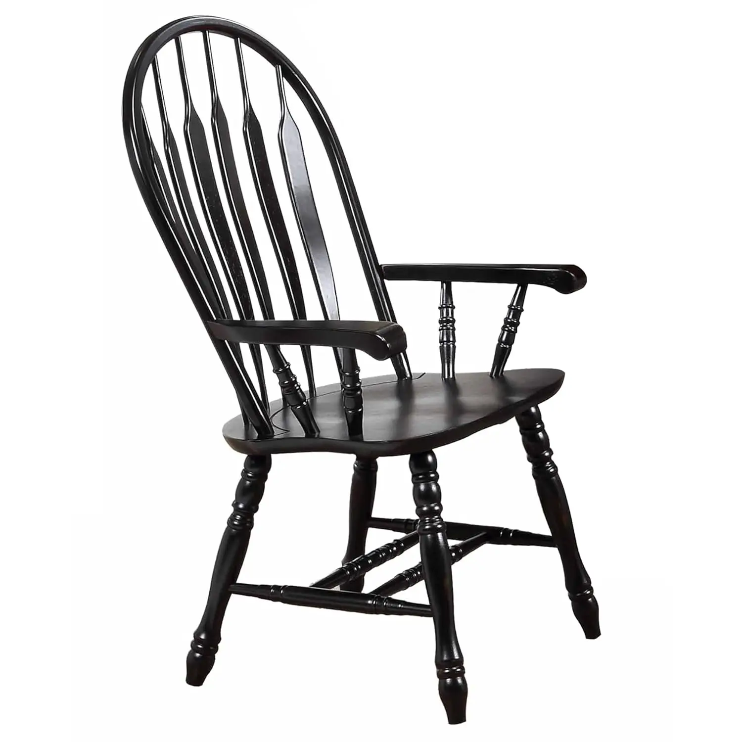 Sunset Trading Black Cherry Selections Dining Windsor Chair