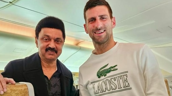 ‘Surprise in the skies’: Tamil Nadu CM Stalin meets tennis legend Novak Djokovic