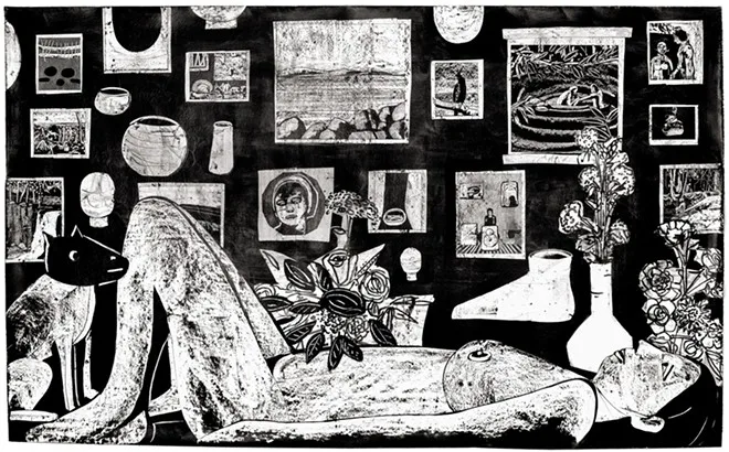 Fauerso’s painting The Waiting Room is in the permanent collection of Austin’s Blanton Museum of Art. - Courtesy Image / Joey Fauerso