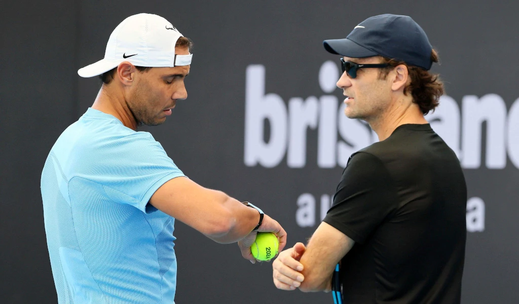 Rafael Nadal and Carlos Moya conversation