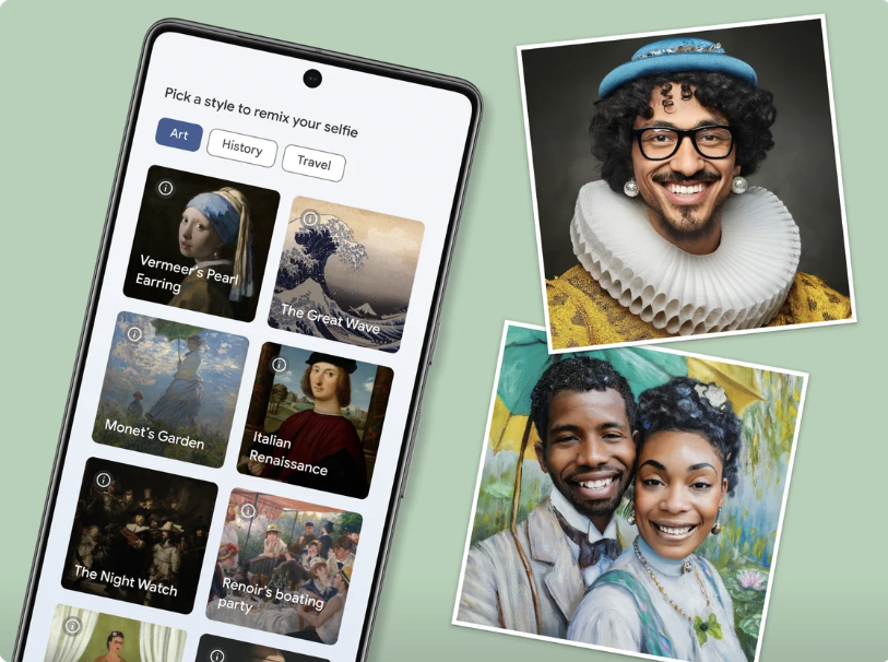 Google Brings Back App that Turns Selfies Into Famous Artworks by van Gogh, Rembrandt, and More