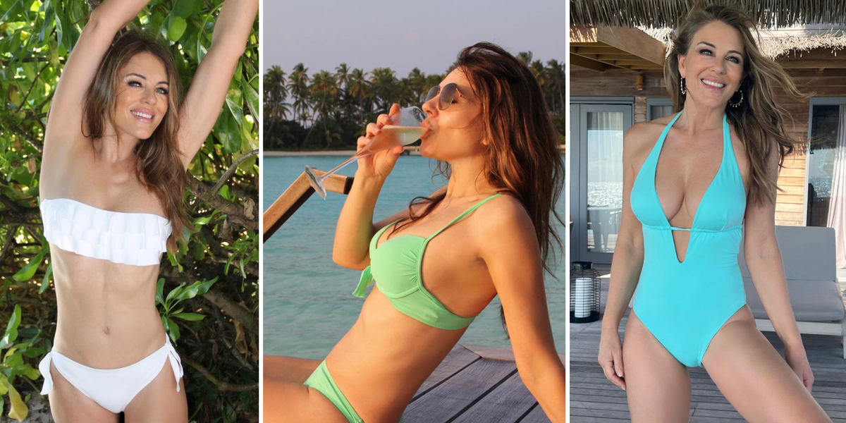 Elizabeth Hurley: ‘I eat pretty much everything but only have junk food as an absolute treat’