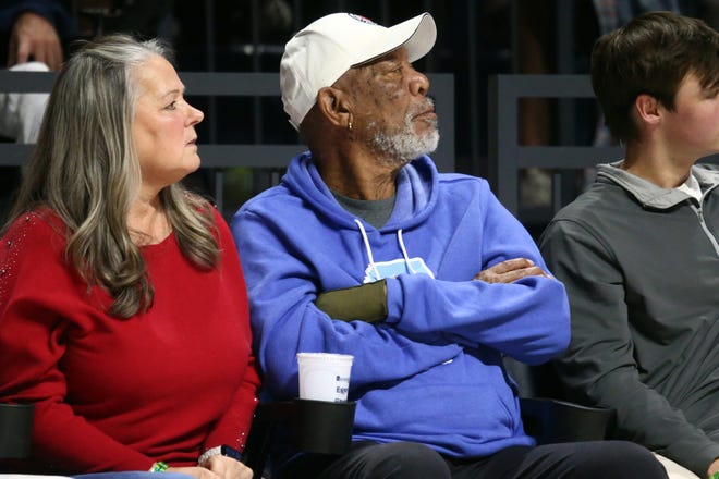 Actor Morgan Freeman has appeared at several Ole Miss basketball games over the years