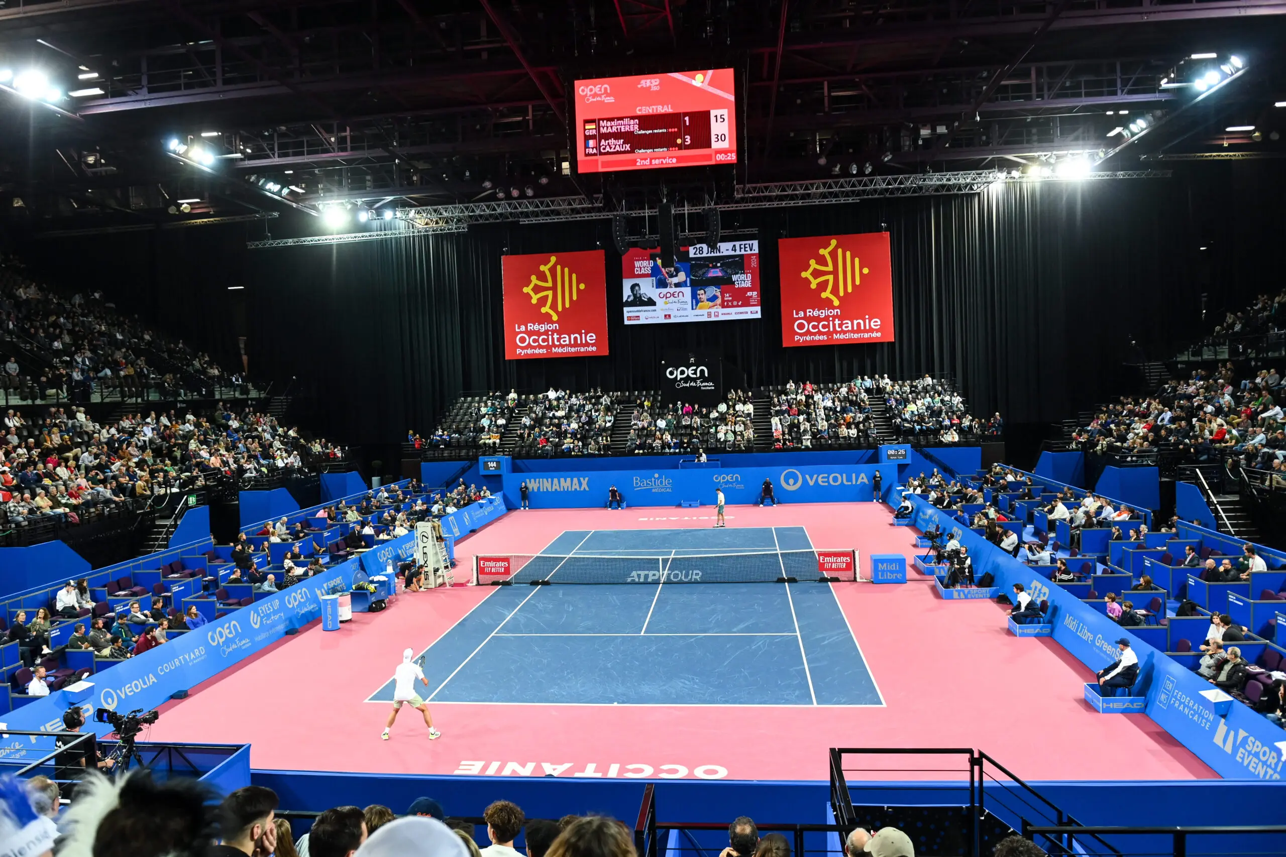 The Open Sud de France is being staged in Montpellier