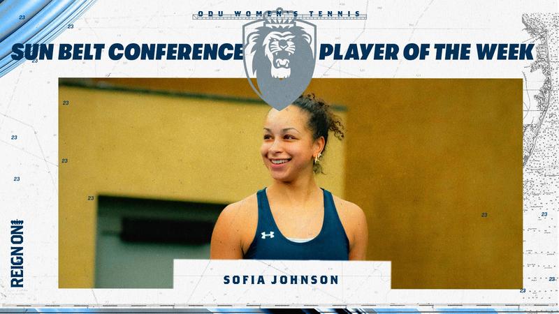 Sofia Johnson Earns Second Straight Sun Belt Player Of The Week Honor