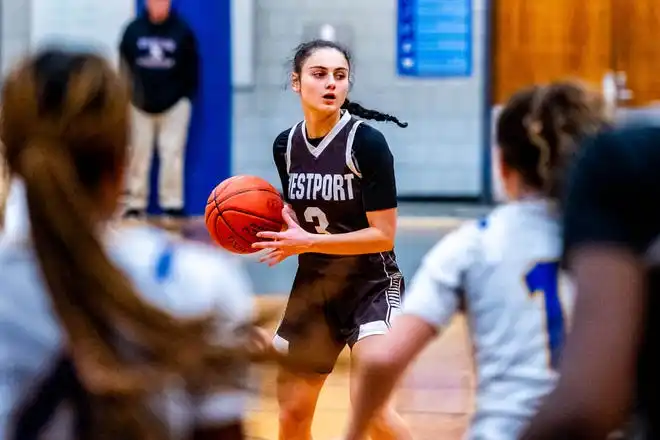 Westport's Korynne Holden looks at her options.