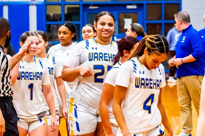 The Wareham girls basketball team.