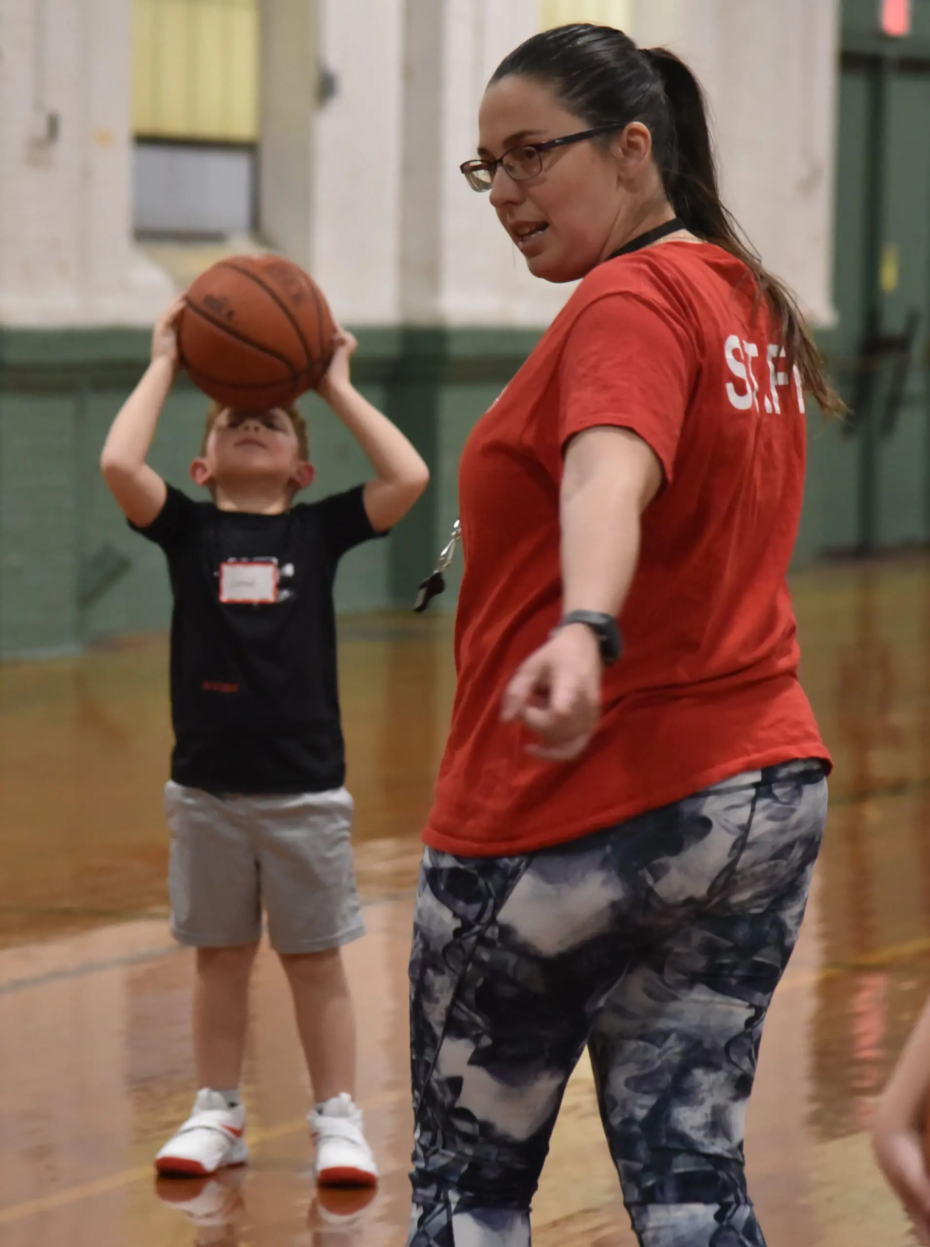 First day of City of Kingston Parks and Rec Youth Basketball Clinic for ages 5-7. Photo taken Jan. 31, 2024(Tania Barricklo/Daily Freeman)