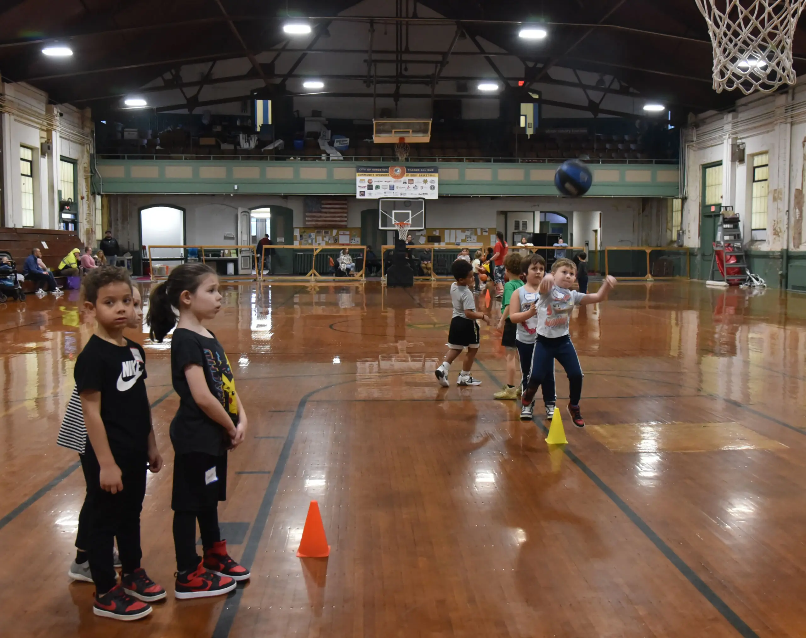 First day of City of Kingston Parks and Rec Youth Basketball Clinic for ages 5-7. Photo taken Jan. 31, 2024(Tania Barricklo/Daily Freeman)