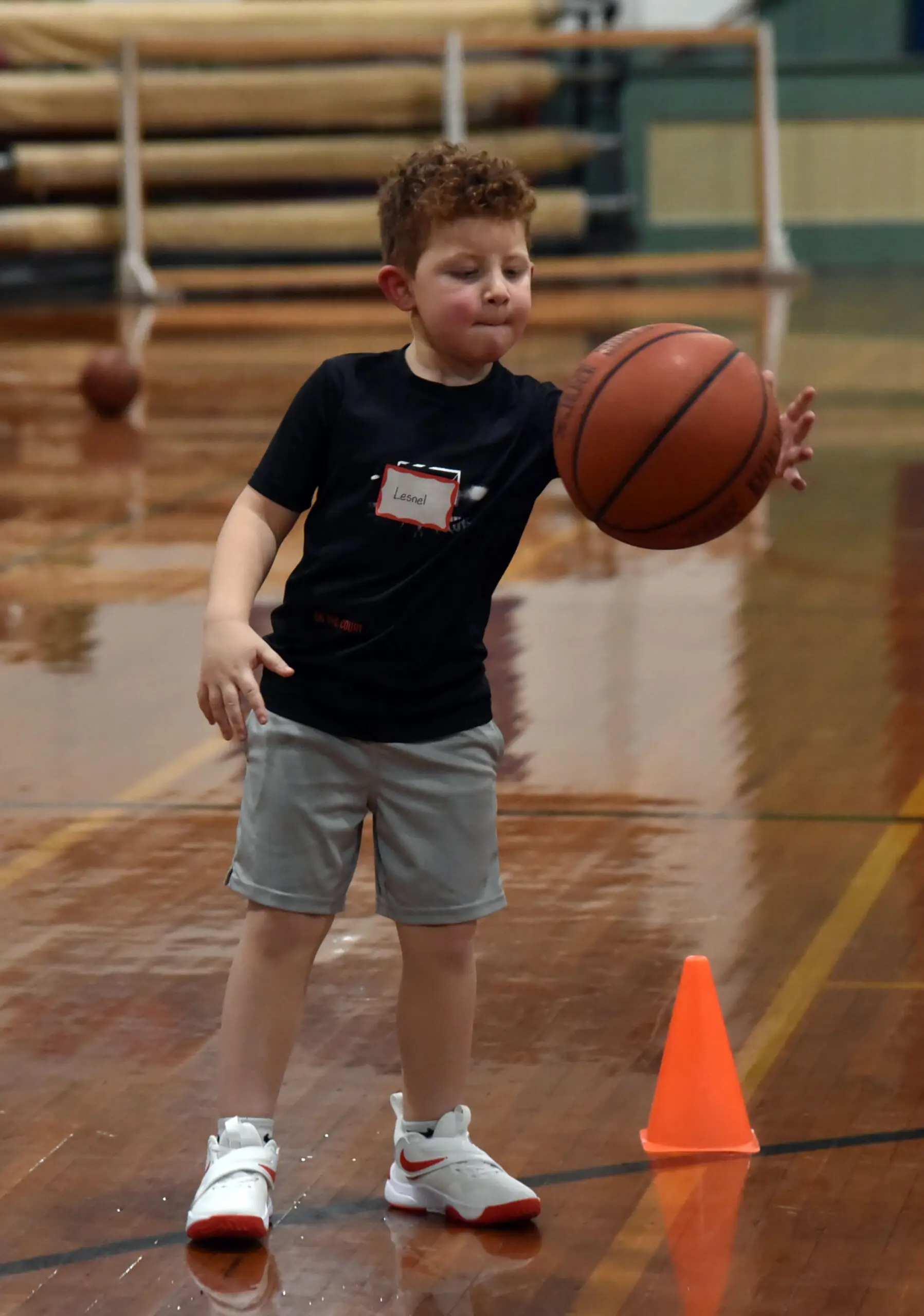 First day of City of Kingston Parks and Rec Youth Basketball Clinic for ages 5-7. Photo taken Jan. 31, 2024(Tania Barricklo/Daily Freeman)