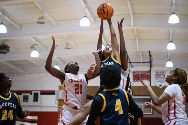 Cape Fear at Seventy-First girls basketball game on Wednesday, Jan. 31, 2024.