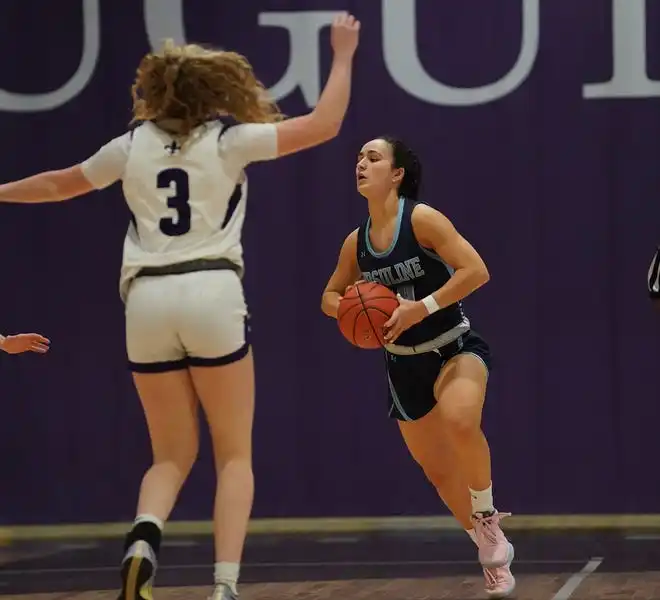 Ursuline defeats New Rochelle 78-23 in girls basketball action at New Rochelle High School on Wednesday, Jan. 31, 2024.