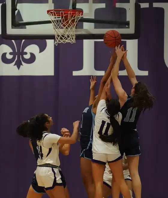 Ursuline defeats New Rochelle 78-23 in girls basketball action at New Rochelle High School on Wednesday, Jan. 31, 2024.