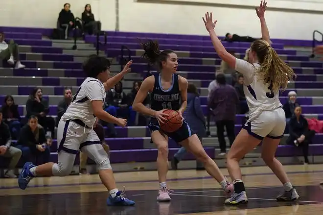 Ursuline defeats New Rochelle 78-23 in girls basketball action at New Rochelle High School on Wednesday, Jan. 31, 2024.