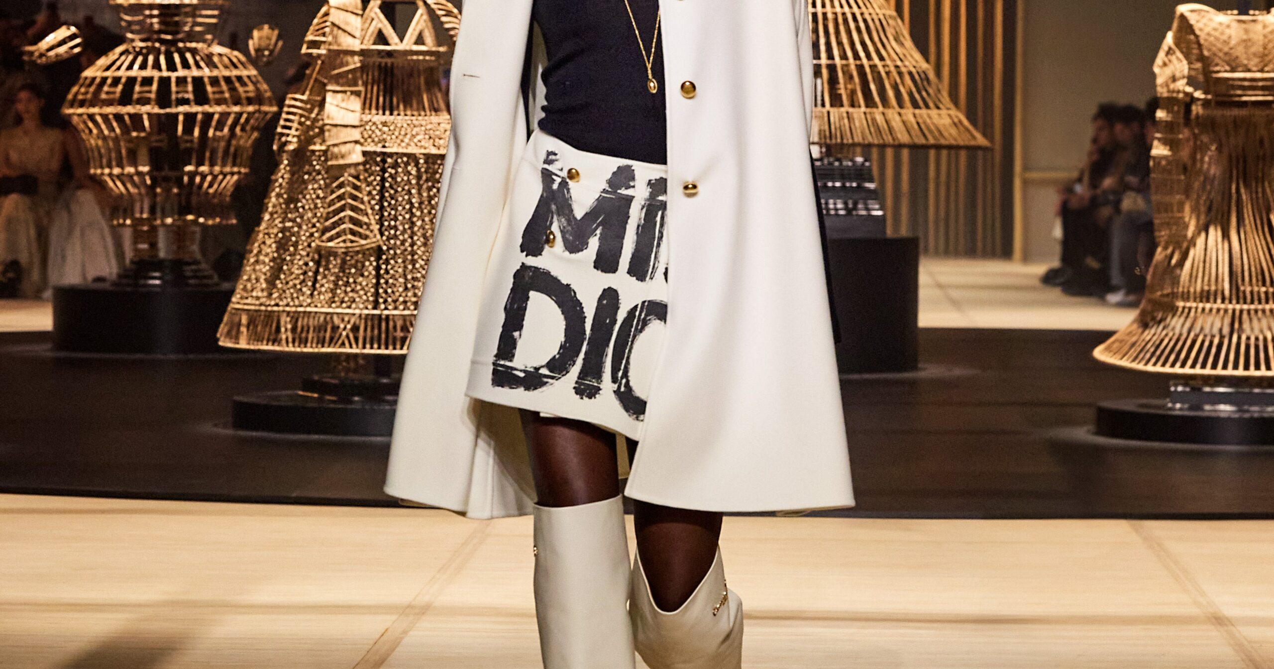 Dior’s ’60s-Inspired Fall 2024 Show Featured Go-Go Boots & A Miss Dior Logo