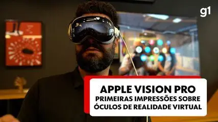 Apple Vision Pro: veja primeiras impressões sobre óculos de realidade virtual