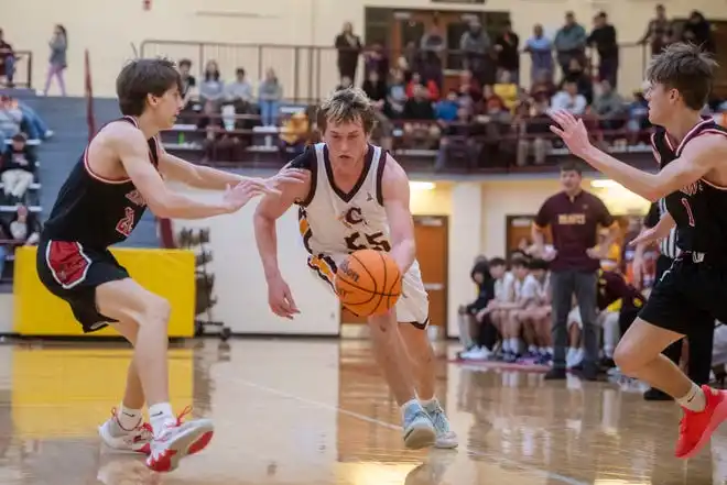 Cherokee’s Luke Smith moves up the court, January 30, 2024.