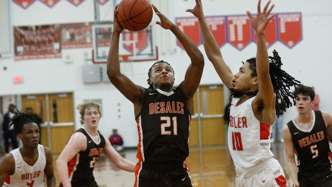 DeSales basketball, behind senior Damone King, earns top seed for 22nd District Tournament