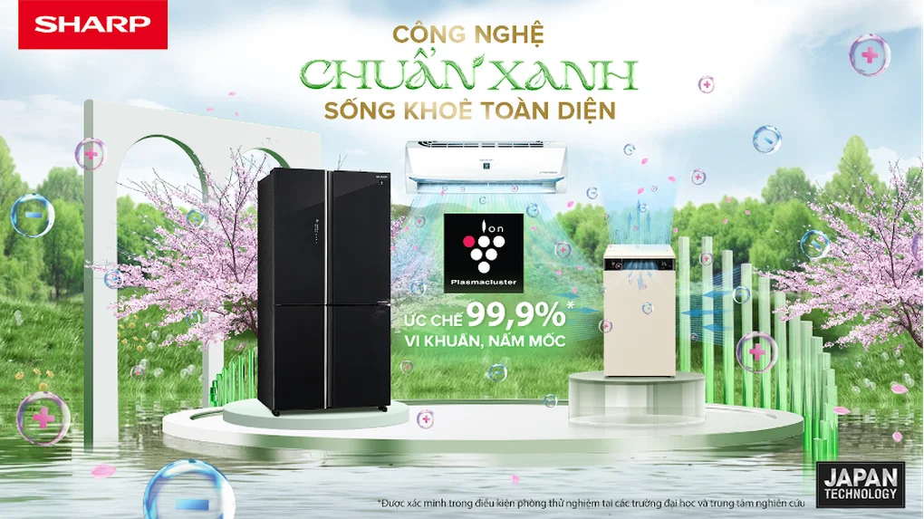 Đón Tết khỏe lành với loạt sản phẩm trang bị công nghệ xanh từ Sharp - 1