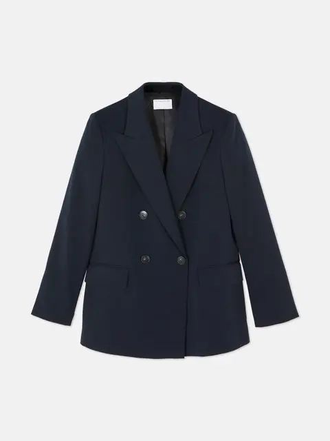 Navy suit blazer, £38, Primark