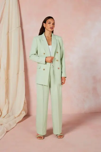 Michelle Keegan blazer, £55, trouser, £35, Very