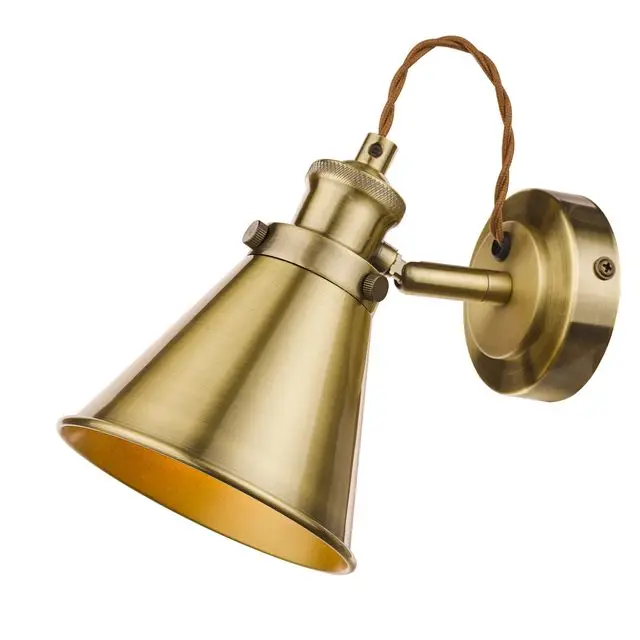 Laura Ashley Rufus Single Spotlight Antique Brass, Laura Ashley, £35