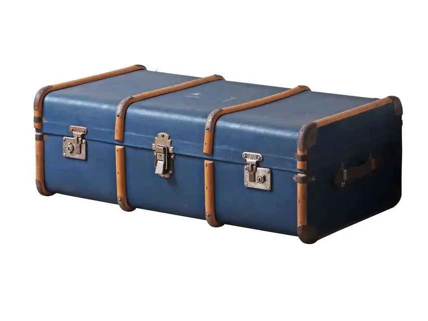 Blue Vintage Travel Trunk, Scaramanga, £120