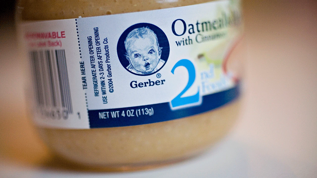 A jar of baby food