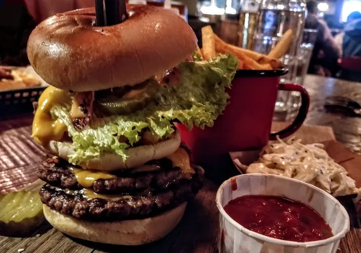 Hickory's Smokehouse burger