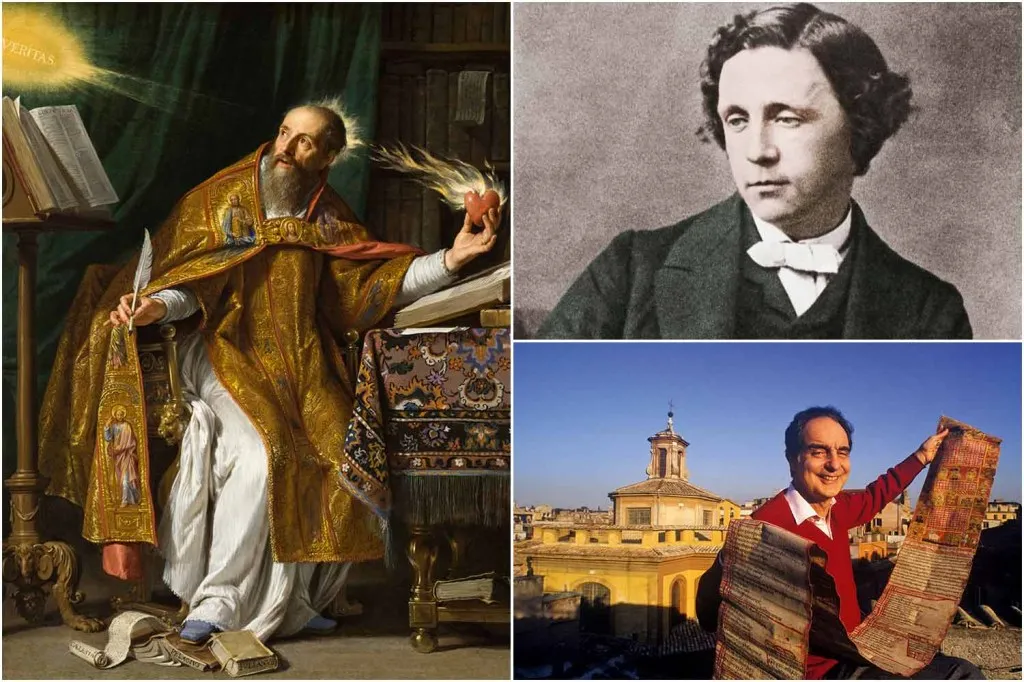 3-pa_gina–(galeria-1)-SANTO-AGOSTINHO-PHILLIPE-DE-CHAMPAIGNE.jpg SABEDORIA E TEMOR - Santo Agostinho (à esq.), Carroll (no alto) e Calvino: índice facilitou a vida, mas foi acusado de prejudicar a leitura