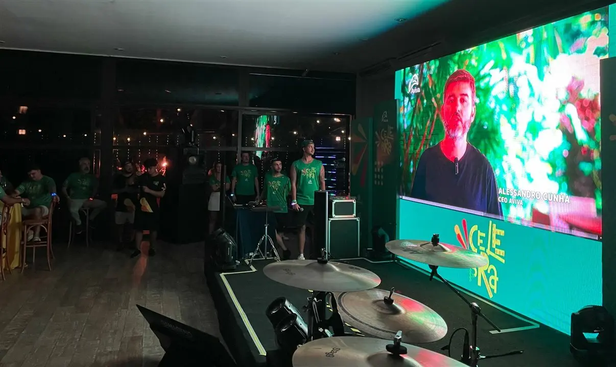 O CEO da Aviva, Alessandro Cunha, mandou uma mensagem em vídeo aos parceiros do Celebra