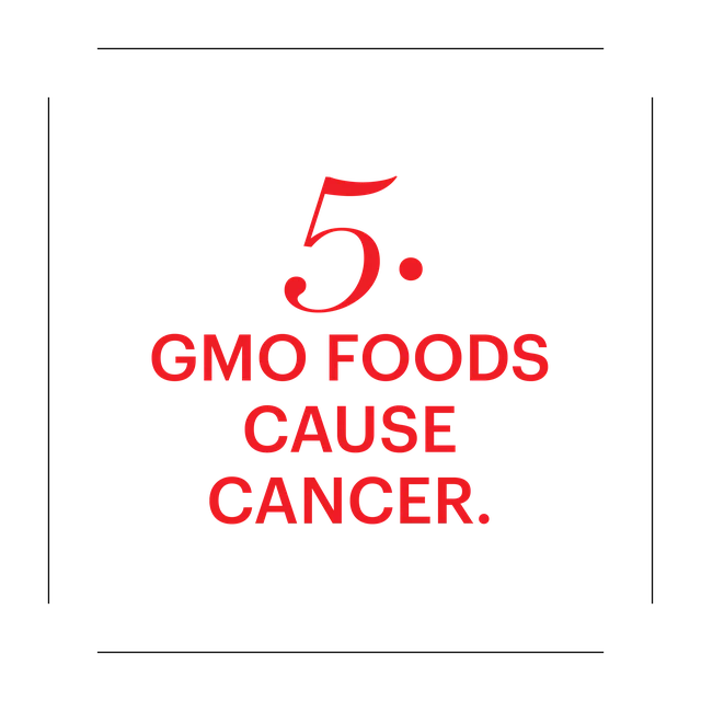 5 gmo foods cause cancer