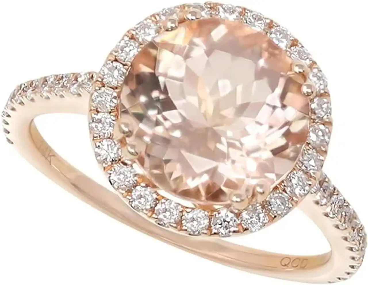 Kokav Morganite Halo Ring 