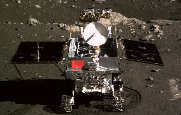 China’s Yutu (or Jade Rabbit) rover touched down on the Moon Dec. 14, 2013, as part of the Chang’e 3 mission. It was the first soft lunar landing by any nation since 1976. 