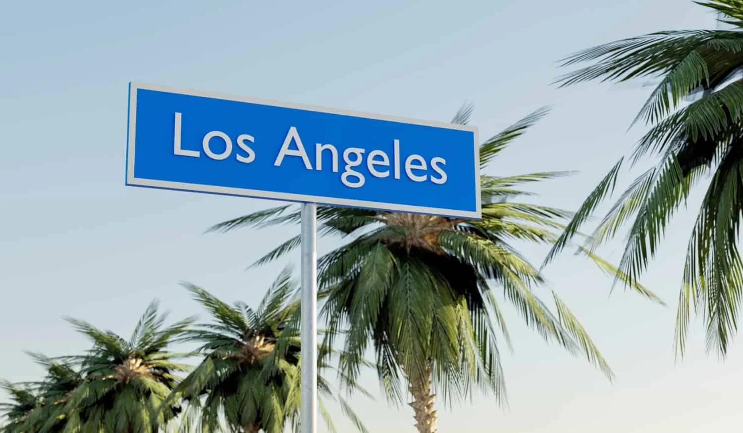 Welcoming Road Sign of Los Angeles