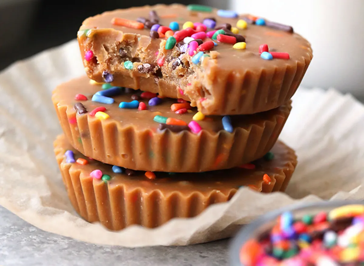 cake batter cashew butter fat bombs